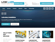 Tablet Screenshot of lcgclabs.com